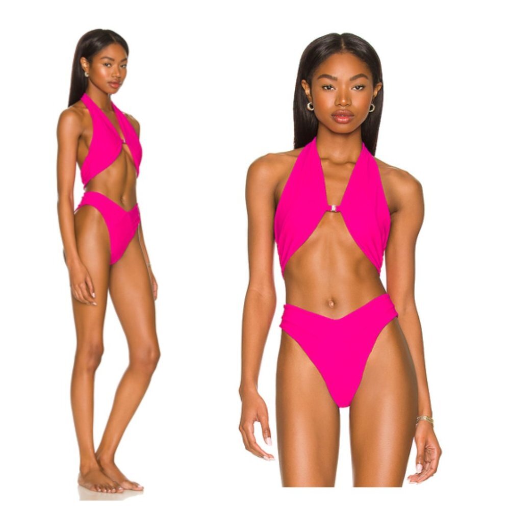 lovewave | NEW The Christensen One Piece Cut Out Swimsuit in Hot Pink Size XS